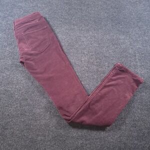 Zara Basic Women's Corduroy‎ Skinny Pants Burgundy Size 4